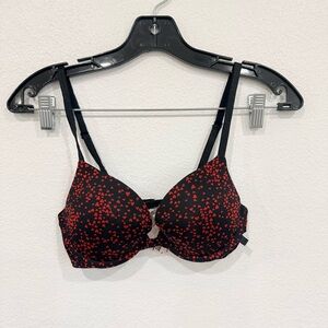 Victoria’s Secret Heart Print Push Up T-Shirt Bra Women’s Size 32C